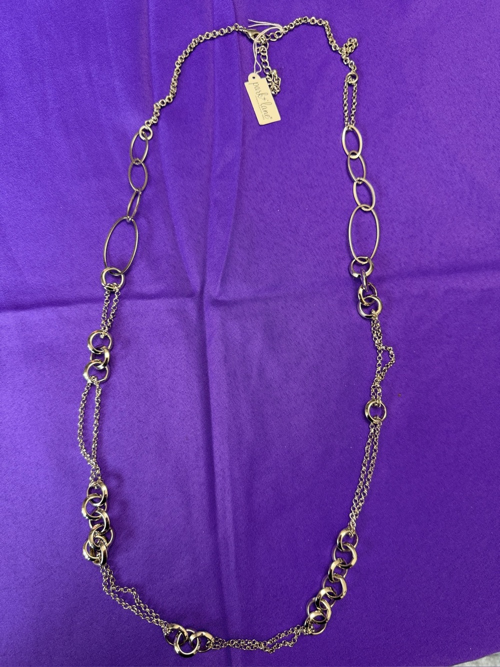 Park Lane Possibilities Long Silver Necklace NWT Retired $102